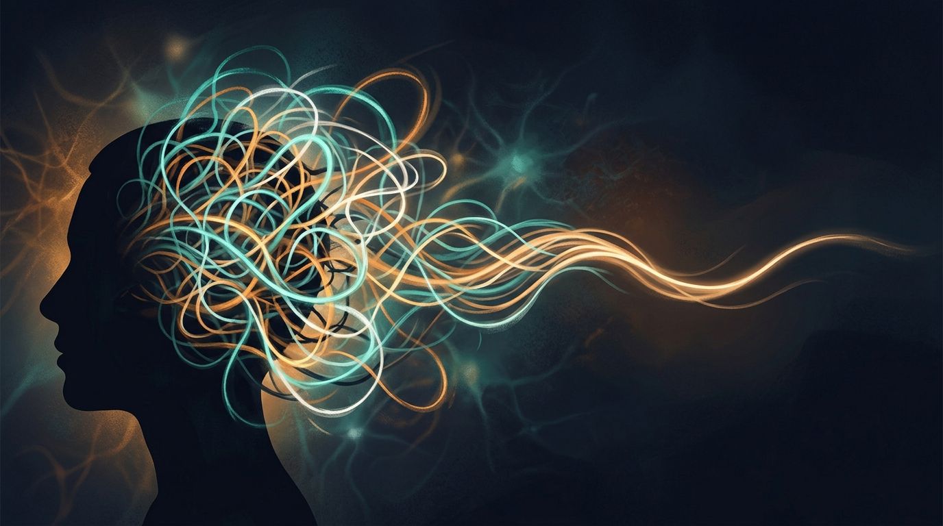 Illustration of a quieting mind